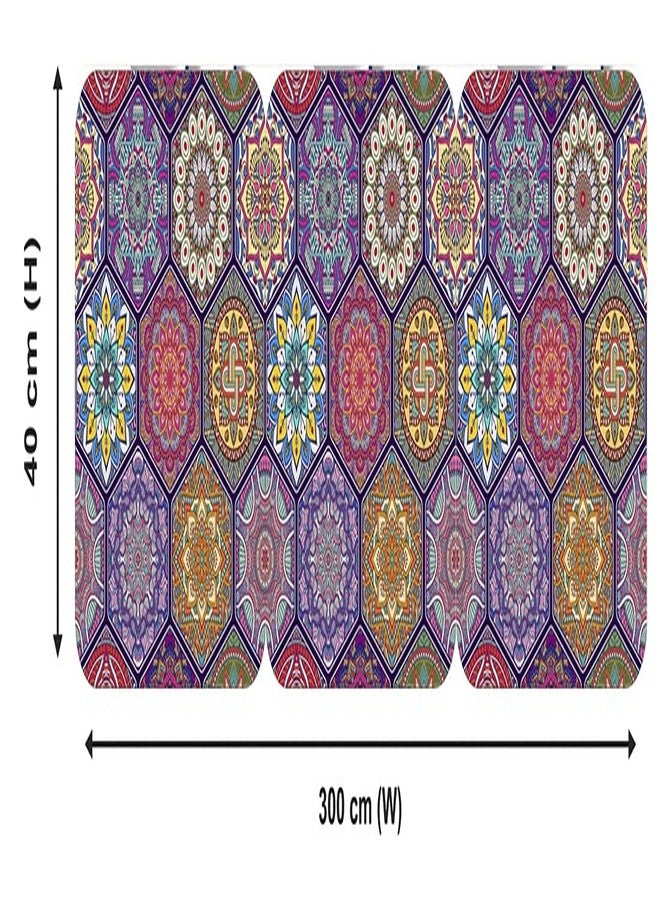 WallDaddy ورق جدران WallDaddy كبير جدًا ذاتي اللصق، موديل (HexagunArt)، مقاس (400 × 3000) ملم، مناسب للجدران والأبواب والأثاث - Image 3